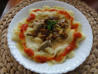 Jak uvařit myslivecké nudle s masem a houbami | recept Jak uvařit myslivecké nudle s masem a houbami | recept
