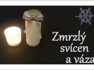 Jak vyrobit zmrzlý zimní svícen a vázu | návod Jak vyrobit zmrzlý zimní svícen a vázu | návod