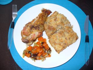 Jak připravit krůtí pečínku s nádivkou a pečenou zeleninou | recept Jak připravit krůtí pečínku s nádivkou a pečenou zeleninou | recept