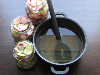 Jak připravit marinovaný zeleninový salát z ředkviček, okurek a paprik | recept Jak připravit marinovaný zeleninový salát z ředkviček, okurek a paprik | recept